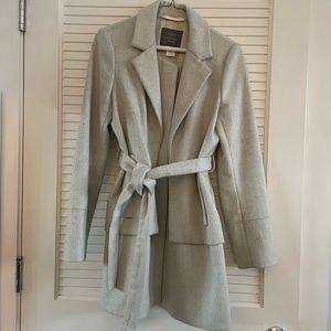 J.Crew peacoat pewter white light gray wool